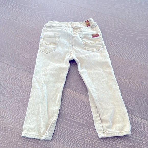 SEVEN FOR ALL MANKIND 24M khaki stretch skinny pants. Good condition. - Picture 4 of 5
